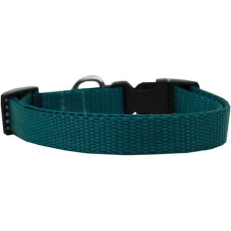 MIRAGE PET PRODUCTS Plain Nylon Dog CollarTeal Extra Small 124-1 TLXS